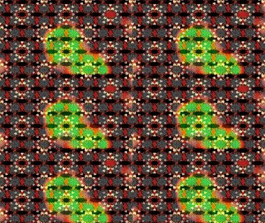 Küçük siyah ve kırmızı renkte güzel bir besin torbası deseni, çiçekler. Millefleur 'lar. Tekstil, kumaş, kapaklar, duvar kağıtları, baskı, paket, koleksiyon defteri, örgü, dekupaj için çiçek arkaplanı..