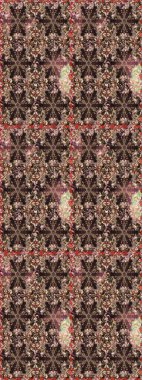 Anti-stres için soyut örnek sayfası. Raster illüstrasyonu. Kahverengi ve bej renklerde.