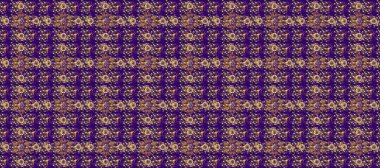 Oriental klasik mavi, kahverengi ve altın desenli. Kusursuz soyut arkaplan.