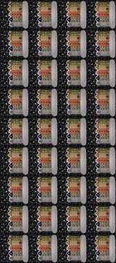 Kartpostallar, duvar kağıtları ya da tatil tasarımı için dekoratif, pürüzsüz desen. Şenlikli konfeti geçmişi olan eski Avrupa konak evlerinin renkli bir çizimi.