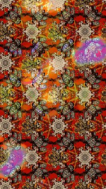 Renkli kahverengi ve bej çizim desenli. Kahverengi ve bej renkli çiçekler. Elle çizilmiş sonbahar çiçeği deseni. Tekstil ve kapak tasarımı için mükemmel. Doodle tarzı.