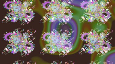 Eskiz arkaplan modeli. Suluboya, elle çizilmiş. Raster illüstrasyonu. Mor ve yeşil yapraklı yabani çiçekler.