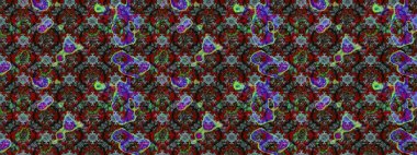 Raster suluboya çiçek deseni, narin çiçekler, kahverengi ve gri çiçekler, tebrik kartı şablonu. Güzel kumaş deseni.