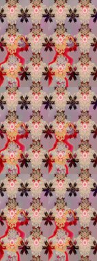 Arkaplan dokusu, duvar kağıdı, bej renkli çiçek teması. Kabile sanatı boho baskısı, klasik çiçek arkaplanı. Soyut etnik raster çizim kalıbı.