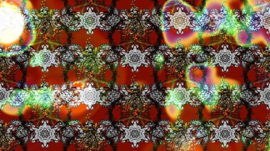 Moda baskıları için zarif bir şablon. Robot resim. Küçük çiçekte güzel bir desen. Küçük renkli çiçekler. Çiçekli bahar çiçekleri. Motley illüstrasyonu.