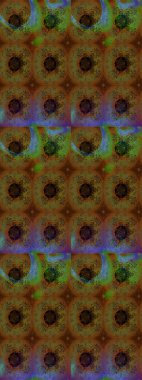 Düz Çiçek Elementleri Tasarımı. Raster Illustrasyon 'daki Çiçek Deseni' nin son moda çizimi. Renkli çiçekler. Renkli Yaz Teması çizim şablonu.