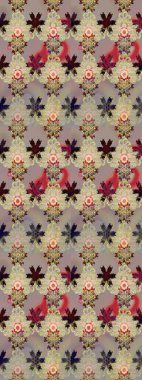 Bej renkli güzel çiçekli eskiz deseni, suluboya çiçek deseni, duvar kağıdı, kart ya da kumaş için fayanslı. Raster..