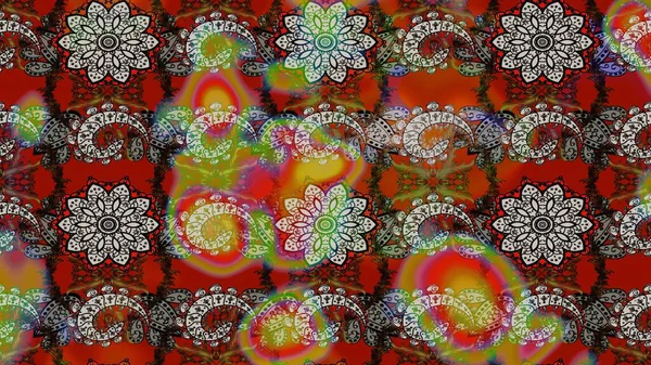 Raster illüstrasyonu. Suluboya tarzında kahverengi ve gri renklerde. Küçük çiçekli bahar deseni çiz.