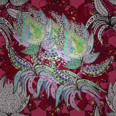 Sevgililer günü ve tebrik kartı konsepti için şık bir davetiye. Çiçek kompozisyonu, el boyası, hassas şablon. Gri ve kırmızı renkte manzaralı çiçek deseni. Üst görünüm, yumuşak biçim.