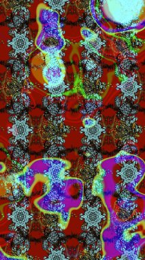 El çizimi Raster çizimi. Parlak elementlerin. Çizim çiçek deseni duvar kağıdı, web sitesi arkaplanı, paket kağıdı, davetiye, broşür, pankart veya web sitesi için kullanılabilir.