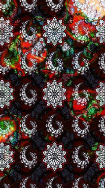 Hediye ambalaj kağıdı, tebrik kartları, posterler ve pankart tasarımı. Raster düz çiçek çizim deseni. Siyah ve kahverengi renkte çiçekler.