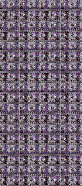 Kumaş desenli papatya çiçeği detayı. Yeşil, nötr ve sarı renkte çiçekler.