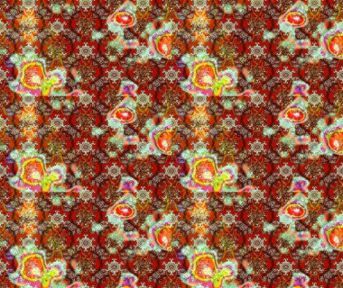 Kahverengi renkli çiçekler. Renkli Bahar Teması eskiz kalıbı. Düz Çiçek Elementleri Tasarımı. Raster illüstrasyonunda çiçek deseni çizimi.