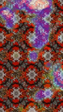 Çizim çiçek deseni duvar kağıdı, web sitesi arka planı, ambalaj kağıdı, davetiye, broşür, afiş veya web sitesi için kullanılabilir. El çizimi Raster çizimi. Karalama elementleri.