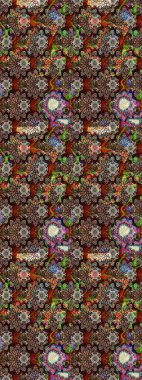 Davetiye ve kartpostal tasarımı için dekoratif çiçek unsurları. Şirin, zarif çiçekler Raster illüstrasyonu. Poster ya da kapak için arka plan. Tekstil için figür. Yapraklı çizim deseni.