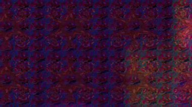 Renkli unsurlarla hareketli arka plan görüntüleri. Çiçekler. Eski model. Bayrak tarzı. Video kaydı. Şablon. Döngü. Kusursuz..