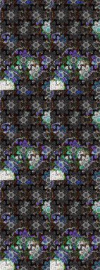 Sevimli çiçek raster deseni. Modaya uygun kumaş deseni. Düz Çiçek Elementleri Tasarımı. Renkli Yaz Teması çizim şablonu.