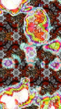 Gri renklerde bahar çiçekleri. Çiçekli karalama şeklinde Raster çiçek deseni. Raster illüstrasyonu.