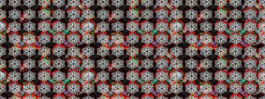 Raster illüstrasyonu. Şirin karalamalı çiçek desenli çizim. Raster illüstrasyonu. Eskiz tarzı siyah ve gri renkler. El yapımı çiçek ve bitki koleksiyonu.