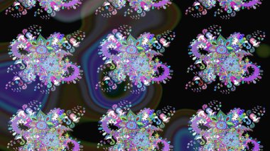 Siyah renkli çiçekler. Çiçekli karalama şeklinde Raster çiçek deseni. Yumuşak, bahar çiçekli arka plan.