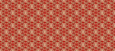 Şam, tasarım için kusursuz desen. Kahverengi, bej ve kırmızı renklerde altın elementlerle pürüzsüz desen.