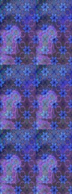 Raster deseni. Küçük çiçekteki sevimli çiçek deseni. Yumuşak, mavi renkte yaz çiçekleri. Raster illüstrasyonu.