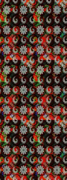 Raster Modaya uygun kumaş deseni. Siyah ve kahverengi renkli şirin çiçek desenleri. Düz Çiçek Elementleri Tasarımı. Renkli Bahar Teması çizim şablonu.