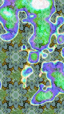 Raster Henna tarzı. Taslak süsleme izi. Sınır Kızılderili çiçekli paisley patten. Tebrik kartı geçmişi, boyama kitabı, arkaplan ve tekstil için kullanılabilir. Etnik Mandala havlusu.