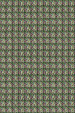 Raster çiçek izi. Klasik taslak çizimi. Çiçeksel nötr ve yeşil pürüzsüz desen.