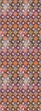 Asya tekstil tarzında. Düz Çiçek Elementleri Tasarımı. Raster illüstrasyonu. Renkli Bahar Teması eskiz kalıbı. Güzel kumaş deseni. Çiçek desenini çiz.