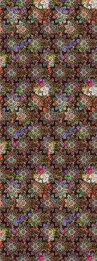 Çizim raster deseni. Güzel kumaş deseni. Çiçek arka planı.