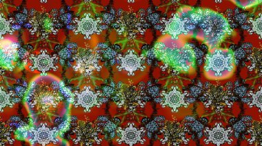 Kahverengi ve yeşil renkli çiçekler. Küçük çiçekte sevimli çiçek deseni var..