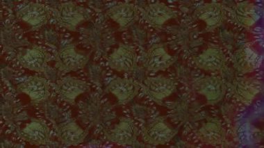 Renkli unsurlarla hareketli arka plan görüntüleri. Çiçekler. Eski model. Bayrak tarzı. Video kaydı. Şablon. Döngü. Kusursuz..