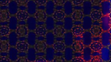 Renkli unsurlarla hareketli arka plan görüntüleri. Çiçekler. Eski model. Bayrak tarzı. Video kaydı. Şablon. Döngü. Kusursuz..