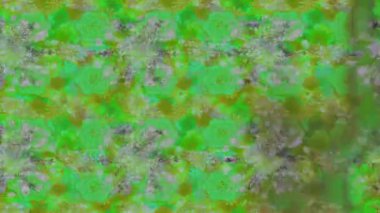 Renkli unsurlarla hareketli arka plan görüntüleri. Çiçekler. Eski model. Bayrak tarzı. Video kaydı. Şablon. Döngü. Kusursuz..