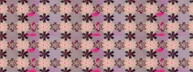 Renkli, pürüzsüz desen. Çiçek arkaplan. Çiçek duvar kâğıdı. Tarafsız ve bej renkli şirin tekstil tarzında. Raster illüstrasyonu.