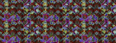 Renkli Bahar Teması eskiz kalıbı. Kahverengi ve gri renkli çiçekler. Düz Çiçek Elementleri Tasarımı. Güzel çiçek deseni..