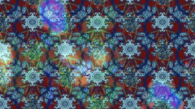 Mavi ve kahverengi renkte çiçekler. Küçük çiçekte sevimli çiçek deseni var..