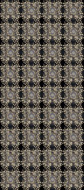 Süslü dekorasyon. Raster illüstrasyonu. Damask altın soyut çiçek Gri, bej ve kahverengi renklerde pürüzsüz desen.