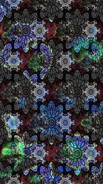 Millefleur 'lar. Küçük siyah ve gri renkte güzel bir besin torbası deseni, çiçekler. Tekstil, kumaş, kapaklar, duvar kağıtları, baskı, paket, koleksiyon defteri, örgü, dekupaj için çiçek arkaplanı..