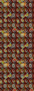 Tropik çiçekler. Gömlek, arka plan modelini çiz. Kahverengi ve gri renkte çiçekler.