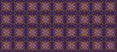 Soyut duvar kâğıdı, ambalaj dekorasyonu. Kış sembolü, Mutlu Noeller, Mutlu yıllar 2019. Menekşe ve kahverengi renklerde Raster altın deseni. Altın kar taneleri basit, pürüzsüz desen.