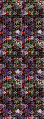 Raster illüstrasyonu. Renkli Bahar Teması eskiz kalıbı. Düz Çiçek Elementleri Tasarımı. Zarif çiçekler, gri renkte suluboya..