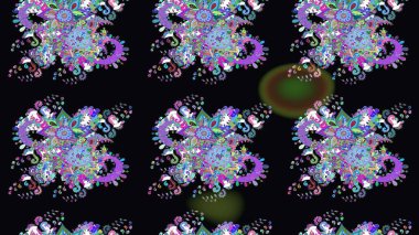 Moda baskıları için zarif bir şablon. Çiçekli bahar çiçekleri. Robot resim. Motley illüstrasyonu. Küçük renkli çiçekler. Küçük çiçekte şirin desenler.