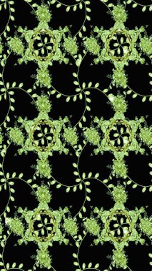 Raster illüstrasyonu. El yapımı çiçek ve bitki koleksiyonu. Raster illüstrasyonu. Şirin karalamalı çiçek desenli çizim. Eskiz tarzı siyah renkler.