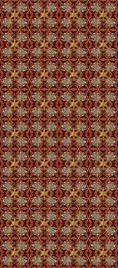 Barok tarzında duvar kağıdı tasarımı için kusursuz damaske deseni arkaplanı. Süslü raster dekorasyonu. Kahverengi, bej ve kırmızı renklerde altın desenli altın elementler.