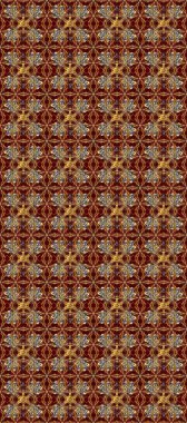 Barok tarzında duvar kağıdı tasarımı için kusursuz damaske deseni arkaplanı. Süslü raster dekorasyonu. Kahverengi, bej ve kırmızı renklerde altın desenli altın elementler.