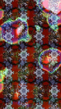 Şatafatlı bahar bahçesi dokusu. Kırmızı ve kahverengi renkte çiçekler. Çiçek deseni. Kırmızı ve kahverengi renkte çiçek çizimi. Raster illüstrasyonu.