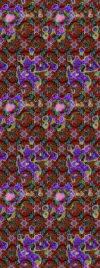 Kırmızı ve kahverengi renkte çiçeklerle çizilmiş çiçek deseni. Suluboya tarzında kırmızı ve kahverengi renkte çiçekler.