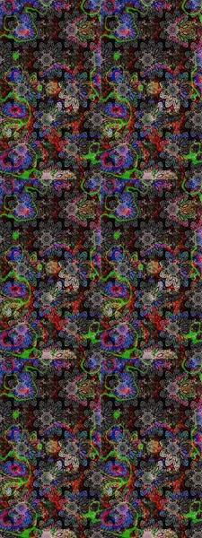 Düz Çiçek Elementleri Tasarımı. Sevimli çiçek raster deseni. Modaya uygun kumaş deseni. Renkli Yaz Teması çizim şablonu.